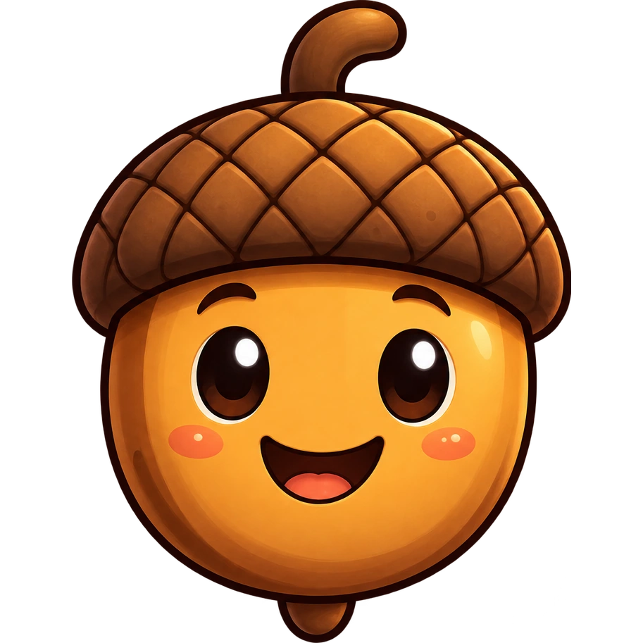 PairGrid smiling acorn mascot