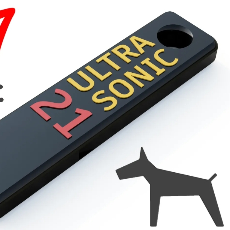 Bronvoorbeeld van het 3D-model 21 Khz ultrasonic dog whistle door WD3DPrinting