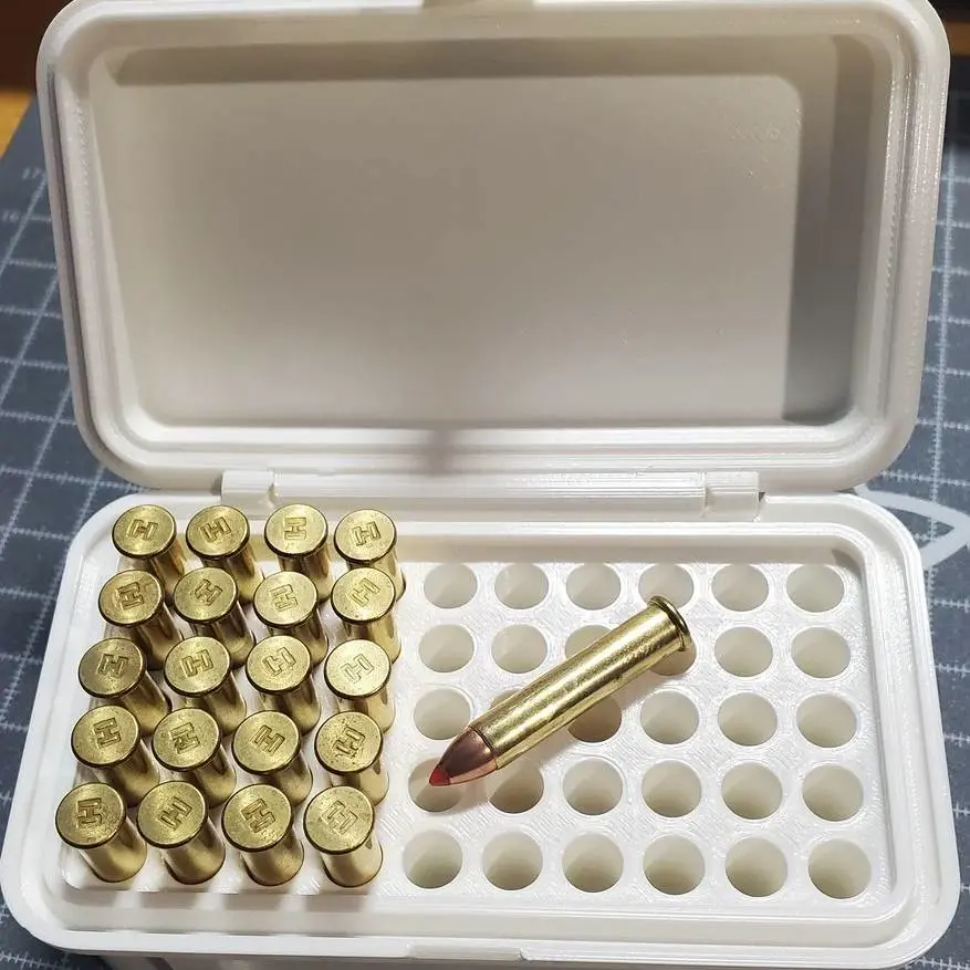 Source preview of the 22 Magnum Ammo Box 50 rounds 3D model by Chad1476
