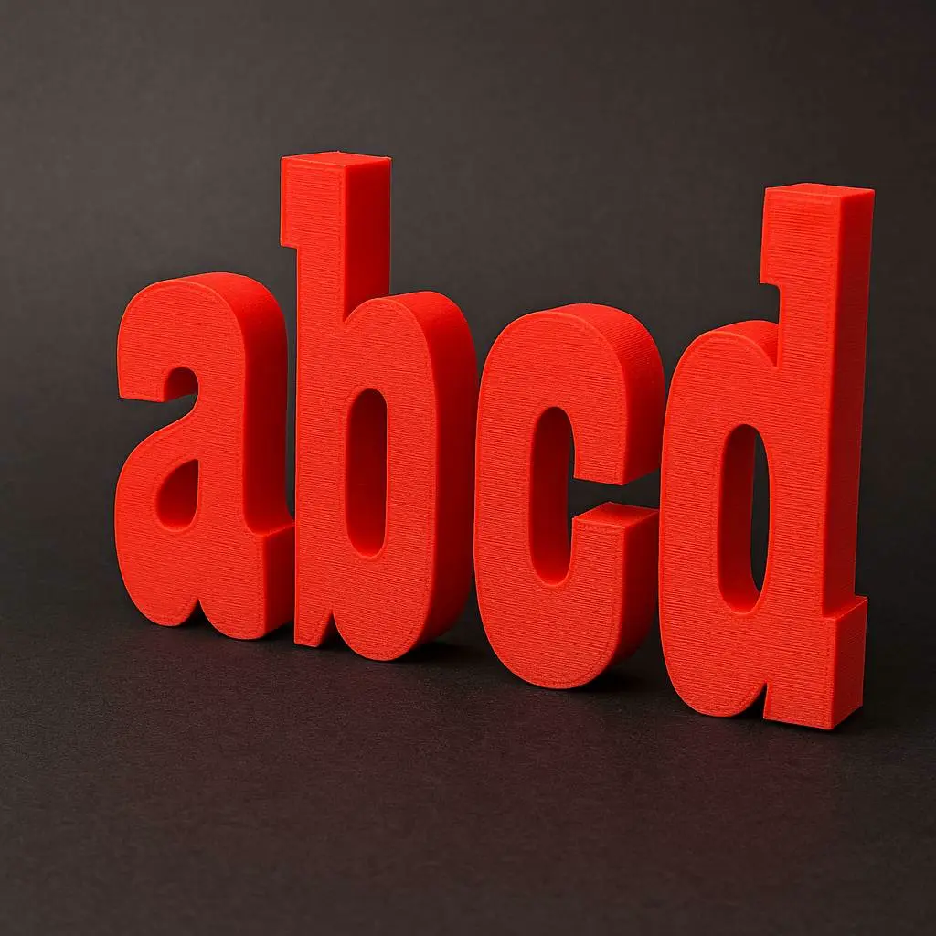 Source preview of the 3D LETTERS - LOWER CASE 3D model by 2BRB Design