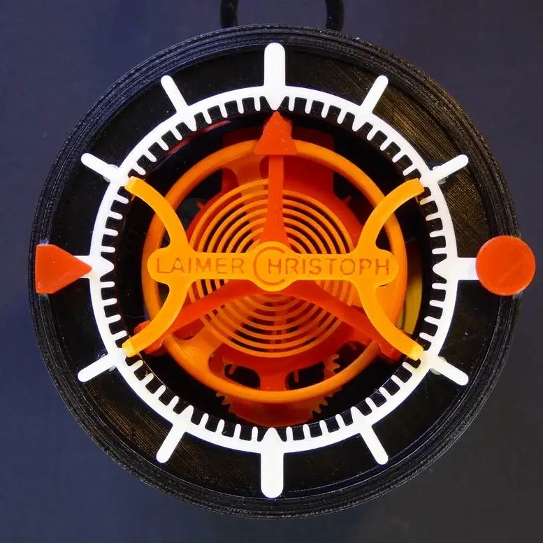 Bronvoorbeeld van het 3D-model 3D-printed Watch with Tourbillon door TheGoofy