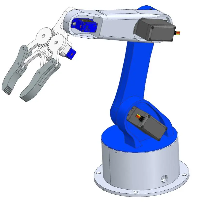 Bronvoorbeeld van het 3D-model 5-axis robot arm door hakan yayla