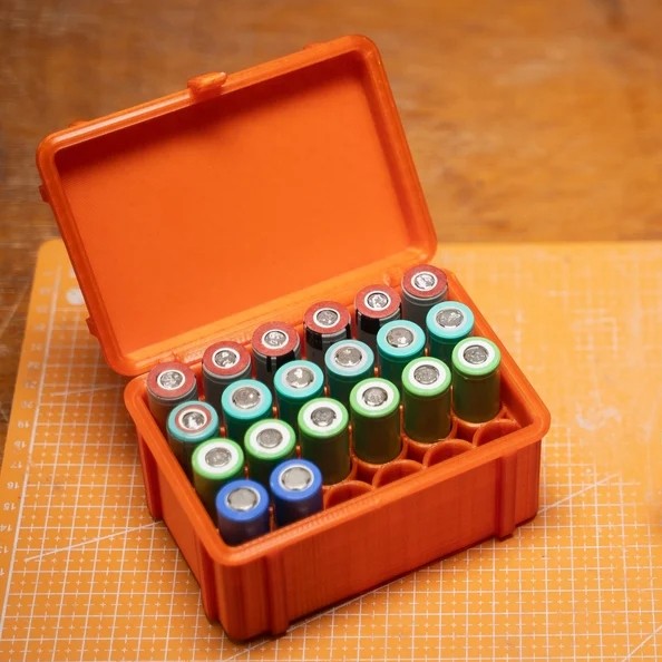 Source preview of the 6x4_18650_Storage_Box 3D model by Alex Kn