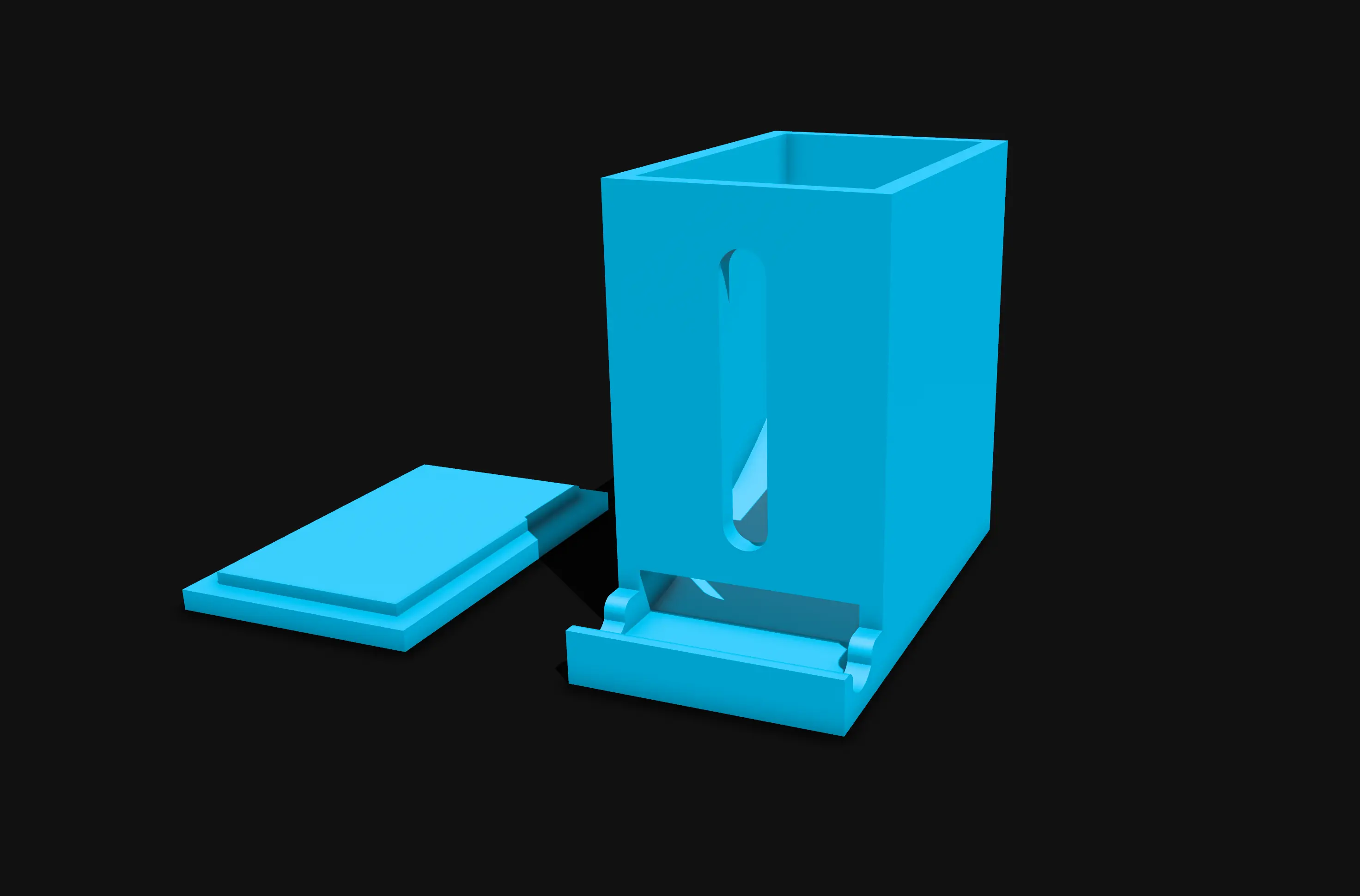 Bronvoorbeeld van het 3D-model AAA Battery Storage w Cover door vikasisprintingstuff