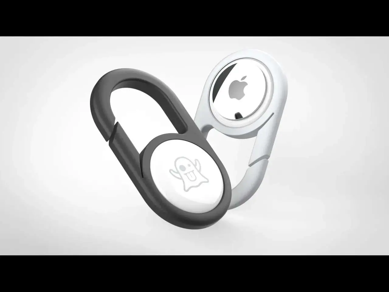 Source preview of the Airtag holder with carabiner 3D model by Samlai