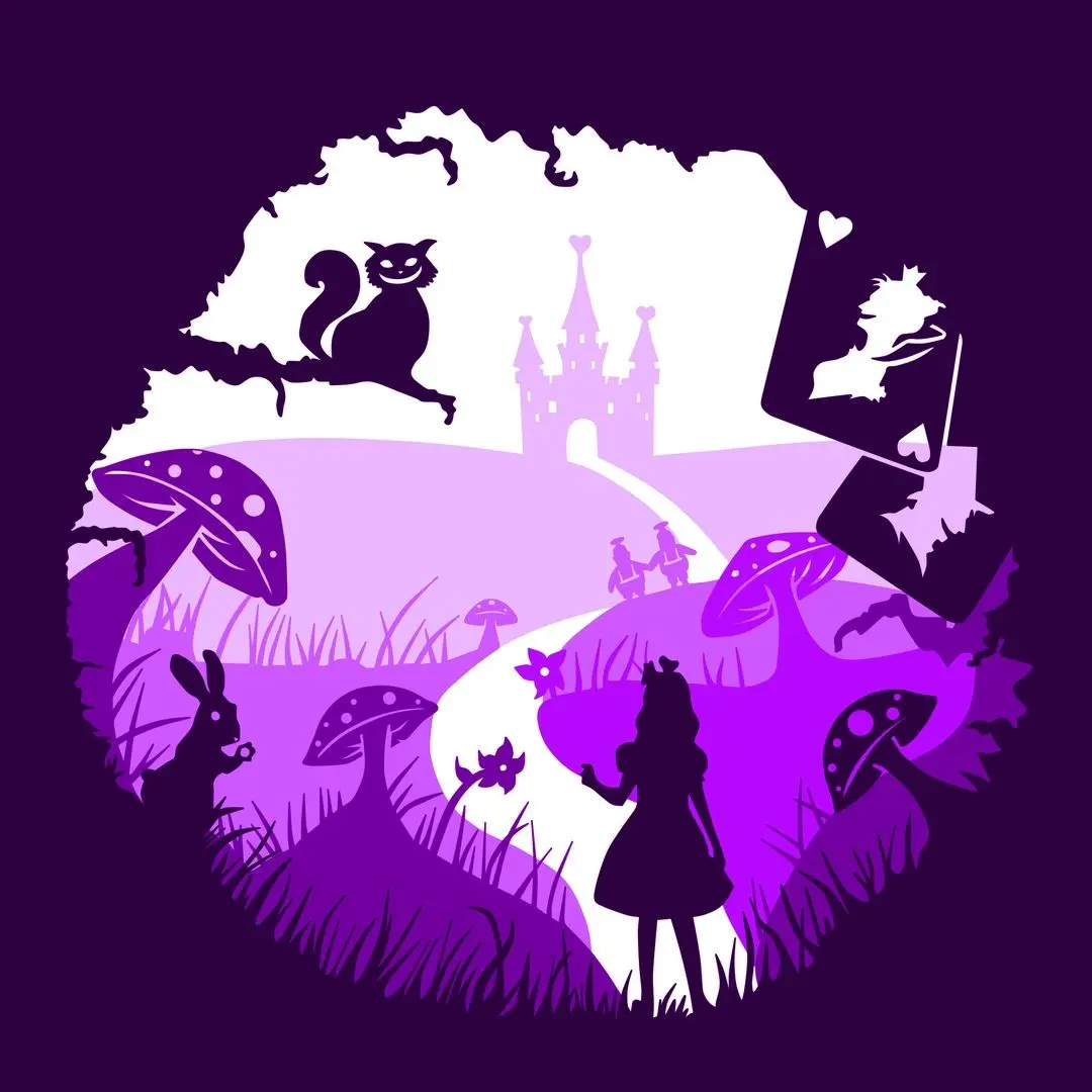 Source preview of the alice in wonderland lightbox (shadow box) 3D model by tecnoculebras