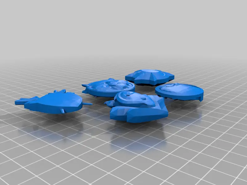 Source preview of the all fortnite medallions 3D model by Gavin DeSimone