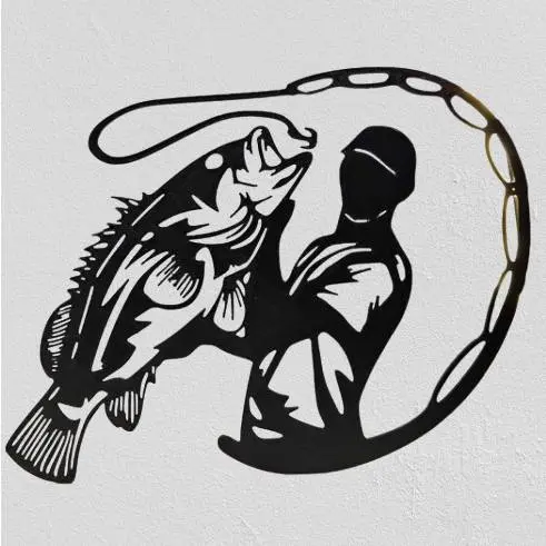 Source preview of the Angler with fish 3D model by MazziNiX