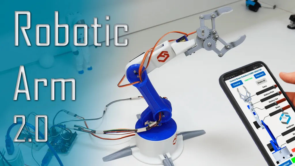 Bronvoorbeeld van het 3D-model arduino-robot-arm-with-smartphone-control door Люда Хамицевич