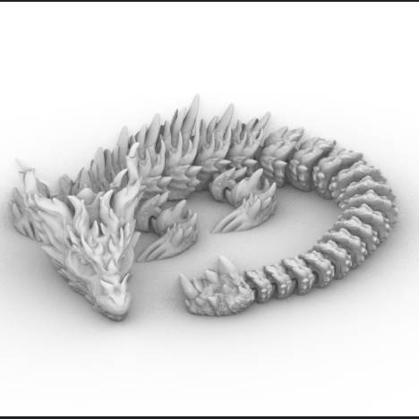 Bronvoorbeeld van het 3D-model ARticulated dragon door Roger109