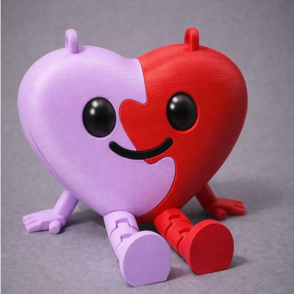 Bronvoorbeeld van het 3D-model ARTICULATED HEART VALENTINE'S DAY - CORAZON FLEXY door MICHI HEROE