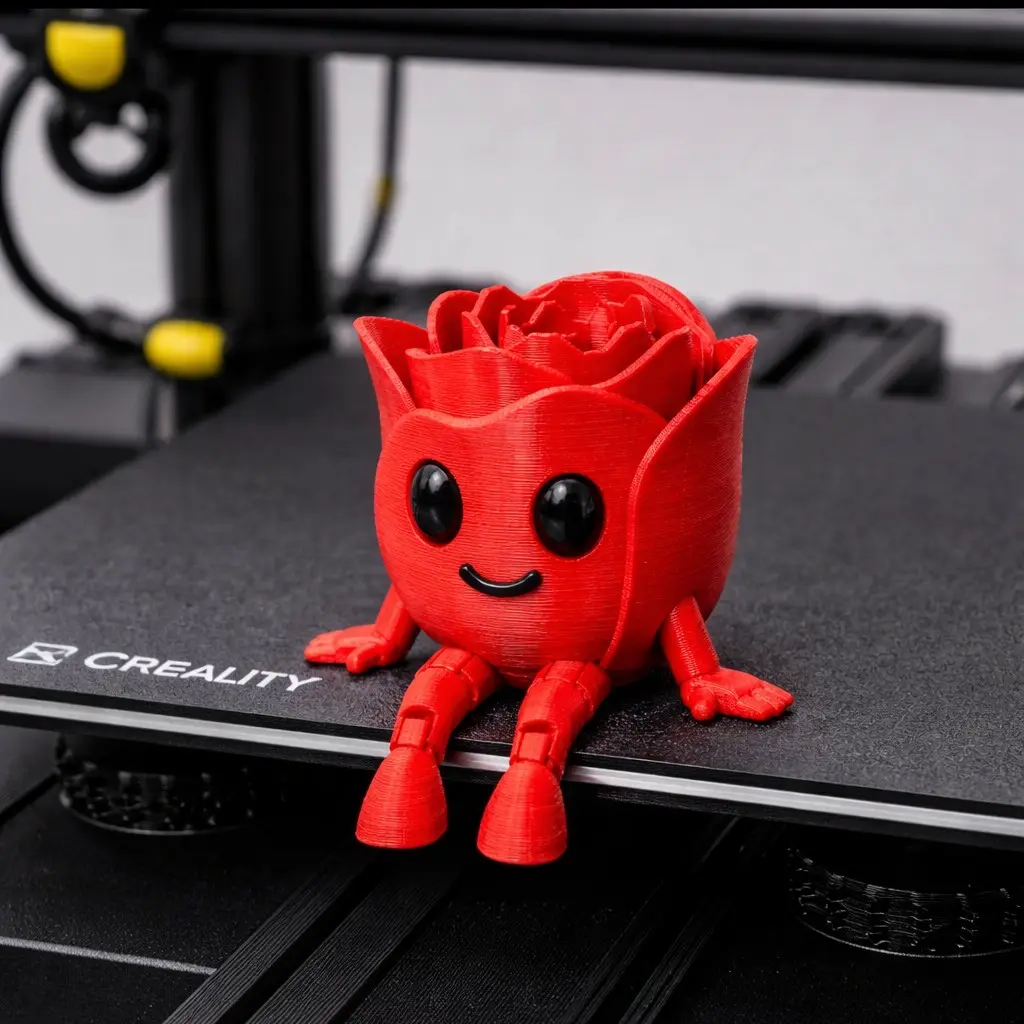 Bronvoorbeeld van het 3D-model Articulated Rose (Valentines Day) - ROSA FLEXY door MICHI HEROE