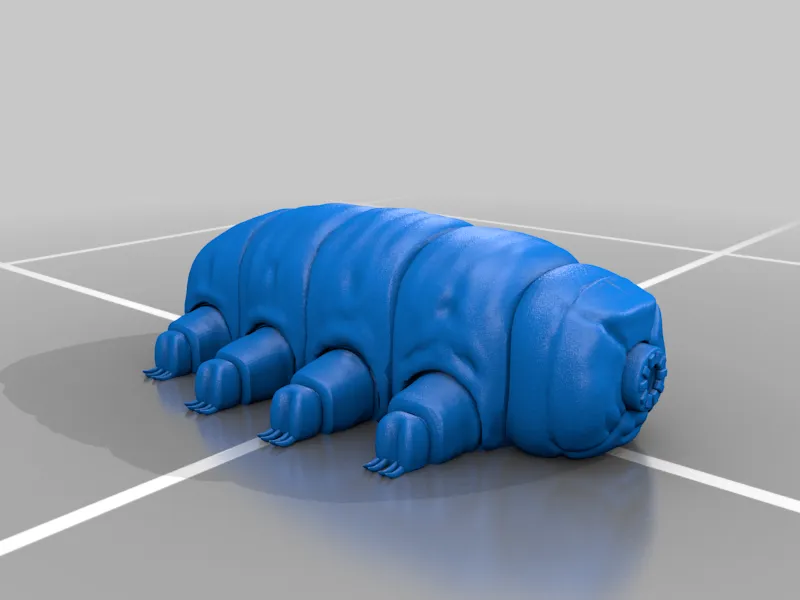 Bronvoorbeeld van het 3D-model articulated tardigrade door Kate Kaura