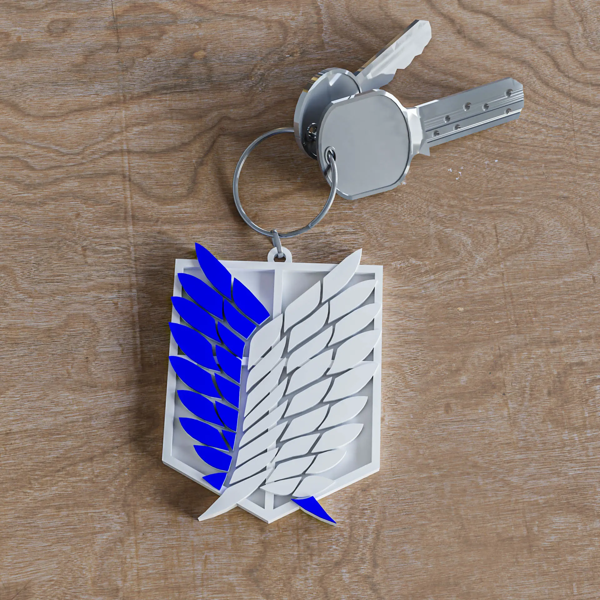 Bronvoorbeeld van het 3D-model Attack on Titan - Multicolor Keychains door Matb3d