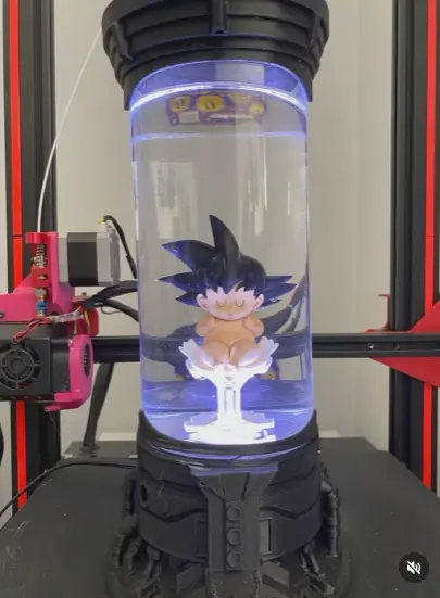 Source preview of the Baby Goku Capsule 3D model by La_Onibaba