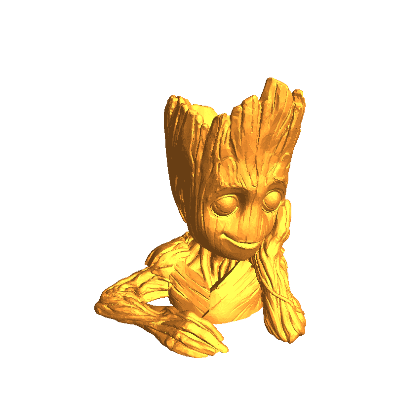 Bronvoorbeeld van het 3D-model baby groot vase door Joe Black
