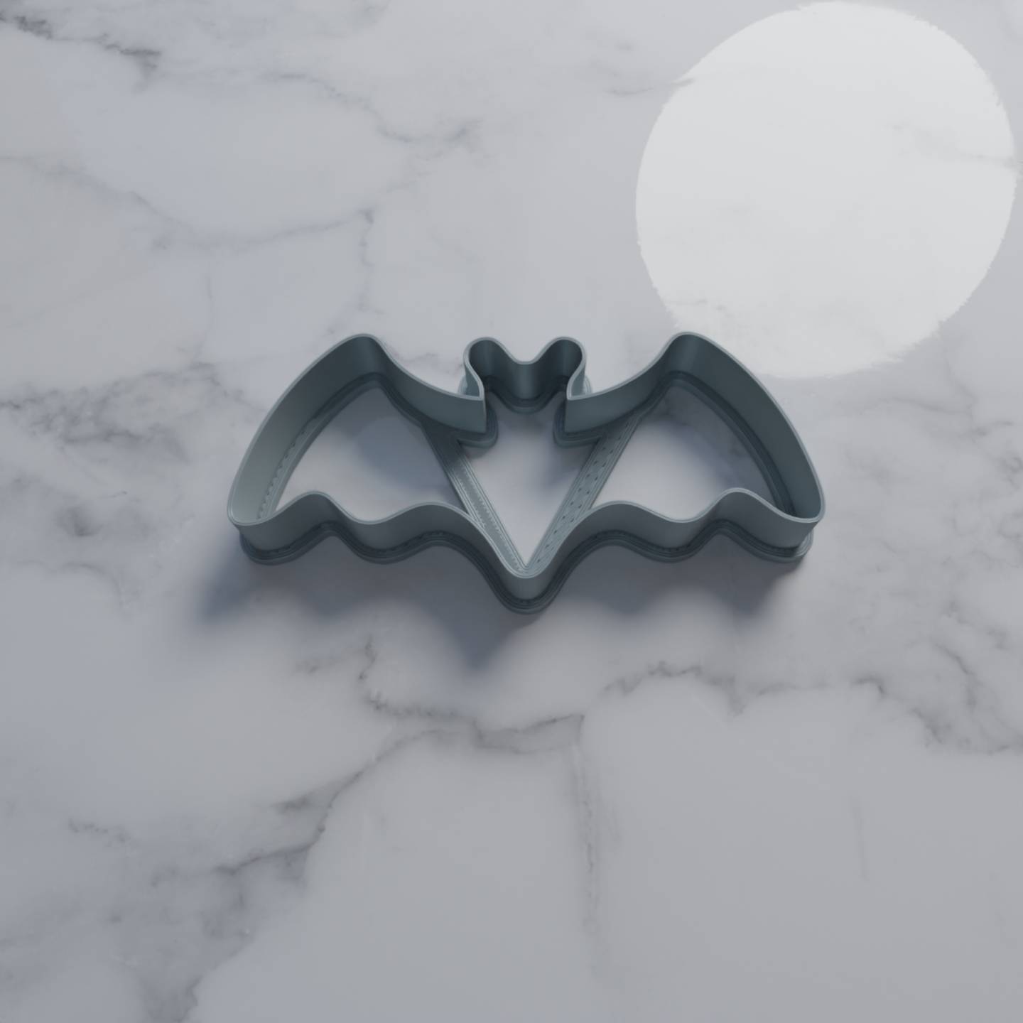 Source preview of the BAT COOKIE CUTTER FREE 3D model by Cookie Cutters STL