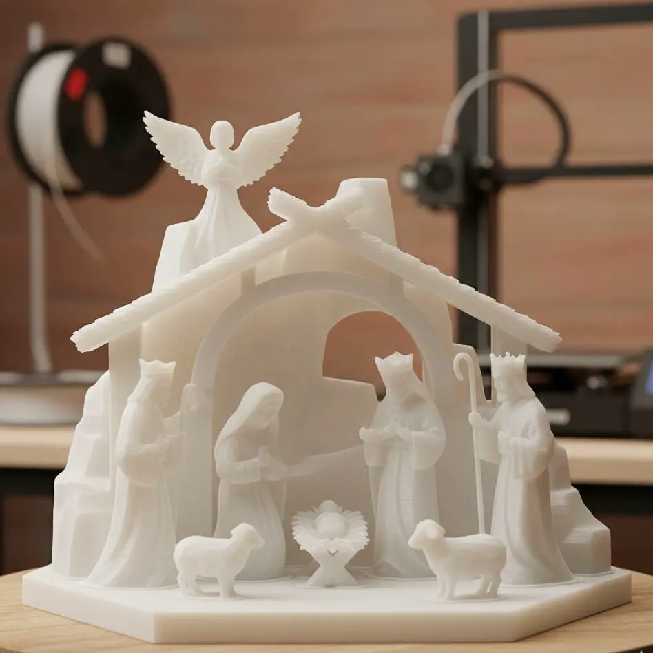 Bronvoorbeeld van het 3D-model Belen Navideño door KTPrint3D