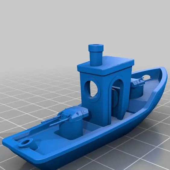Source preview of the Benchy Destroyer 3D model by Andreas Wrann
