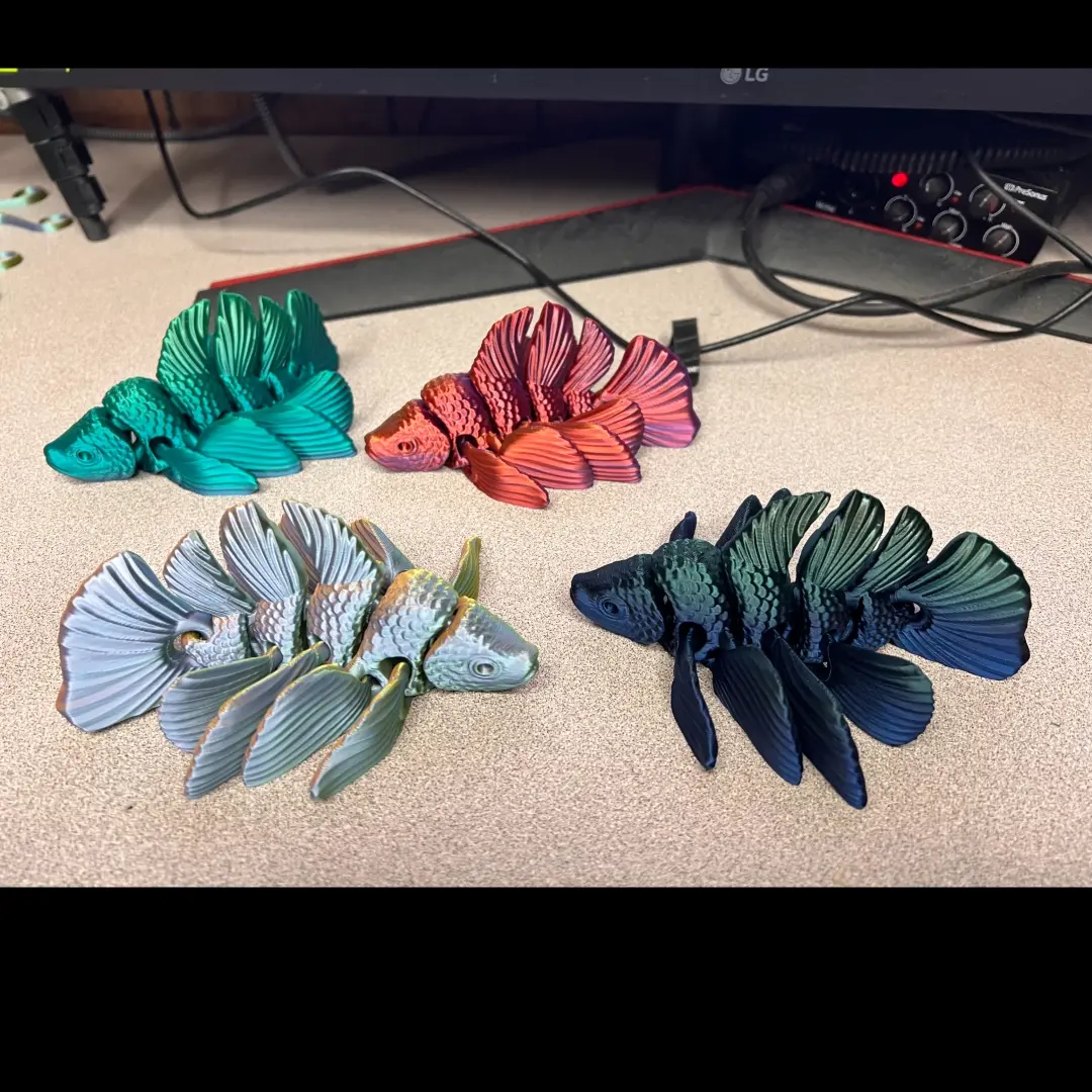 Bronvoorbeeld van het 3D-model Betta Fish door Northwoods gunsmithi