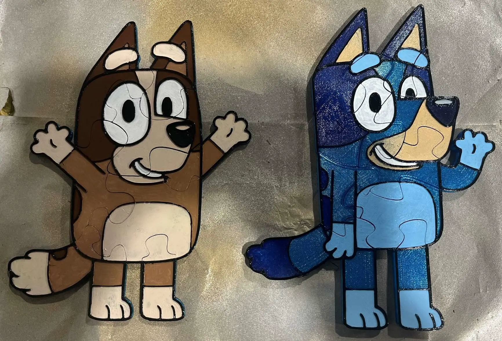 Source preview of the Bluey e Bingo  3D model by Dr Carlos Wahle