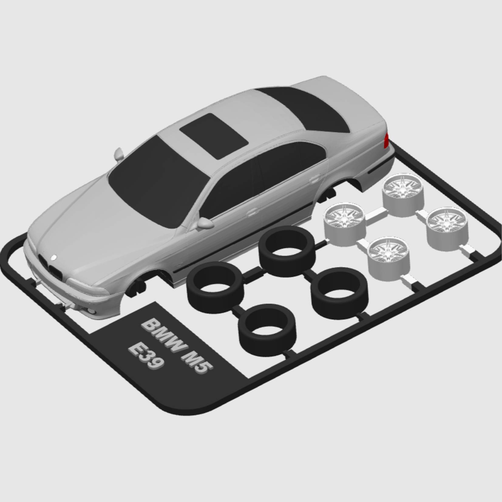 Bronvoorbeeld van het 3D-model BMW M5 E39 kit card door Jerryie