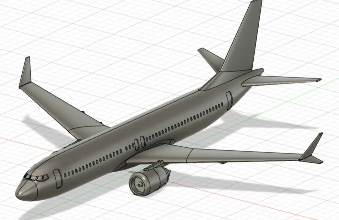 Bronvoorbeeld van het 3D-model Boeing 737 MAX 8 door ahgiysty
