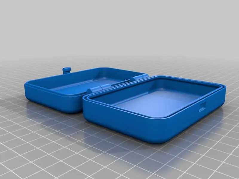 Bronvoorbeeld van het 3D-model Box with clip or magnetic lock, different versions door Mohd Zainol B Buyong