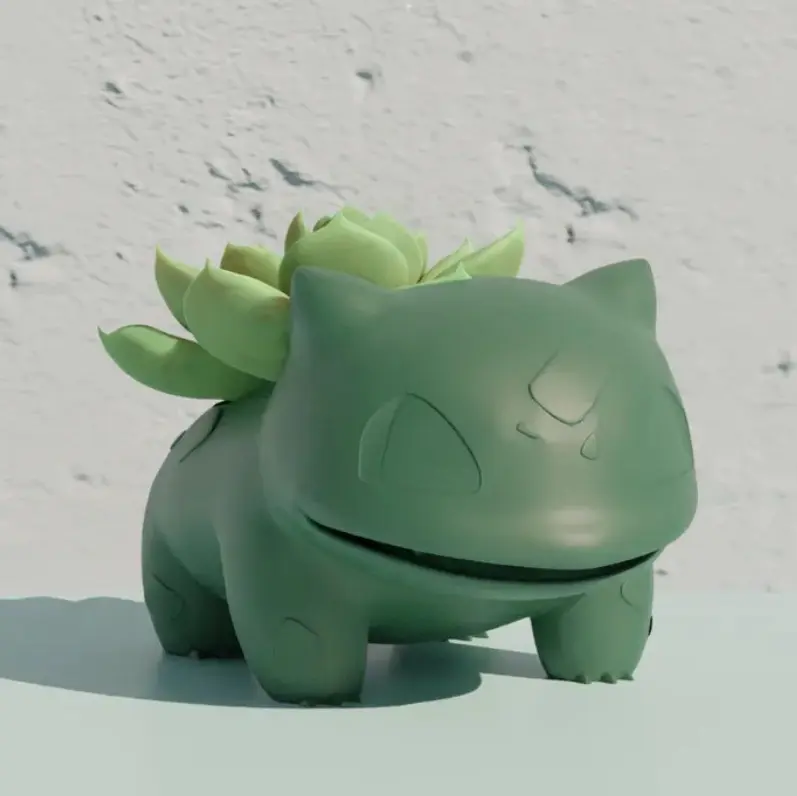 Bronvoorbeeld van het 3D-model Bulbasaur plant door Chris Van Leeuwen