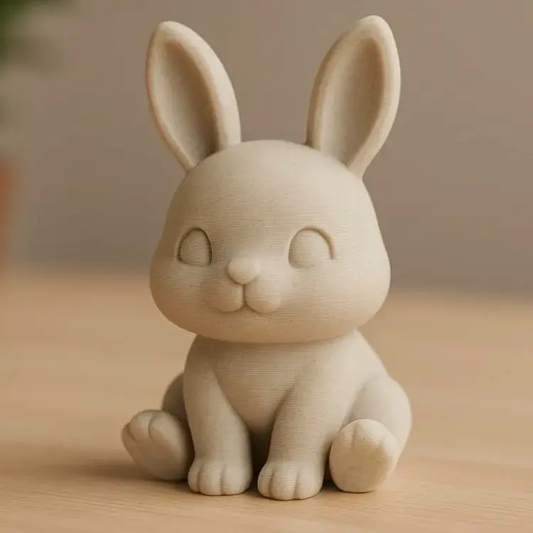 Source preview of the Bunny Cute Figure 3D model by 3dessence