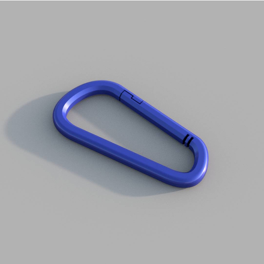 Bronvoorbeeld van het 3D-model Carabiner v2 door Zaanko