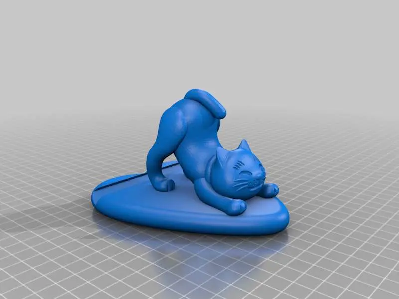 Bronvoorbeeld van het 3D-model Cat phone holder door Gábor Végh