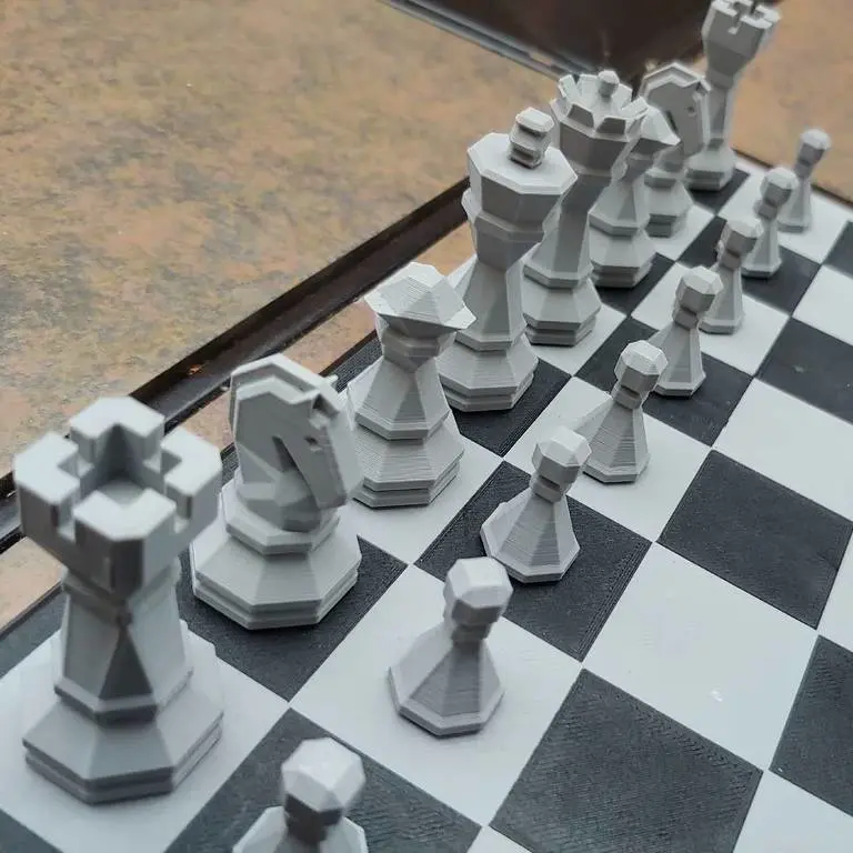 Bronvoorbeeld van het 3D-model chess pawns door Tiza9032