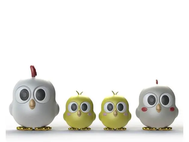 Bronvoorbeeld van het 3D-model Chicken Family door HIEUHAICHE