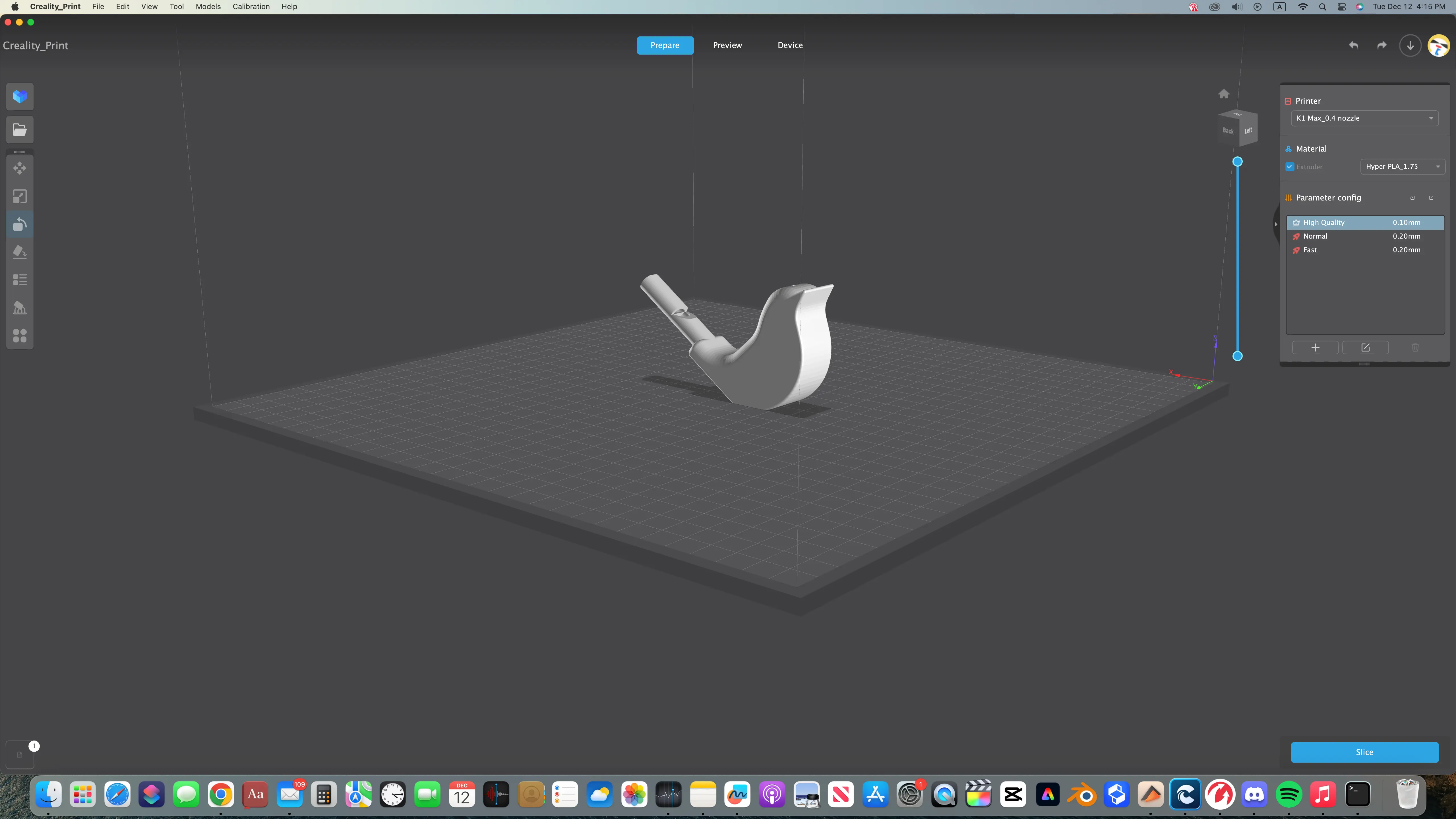 Source preview of the chirping bird whistle 3D model by 3D Tech Creations