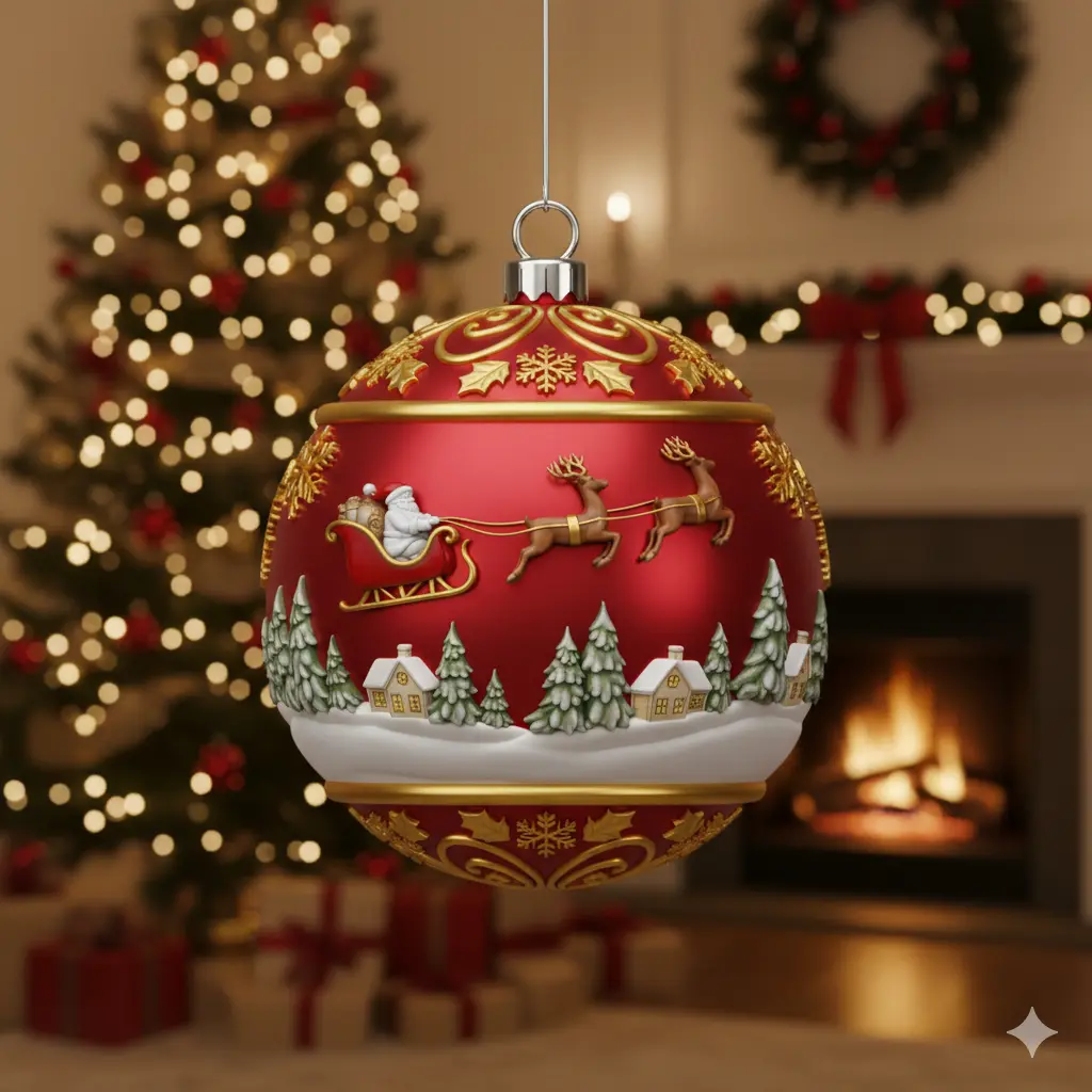 Bronvoorbeeld van het 3D-model christmas ball door Lubrix