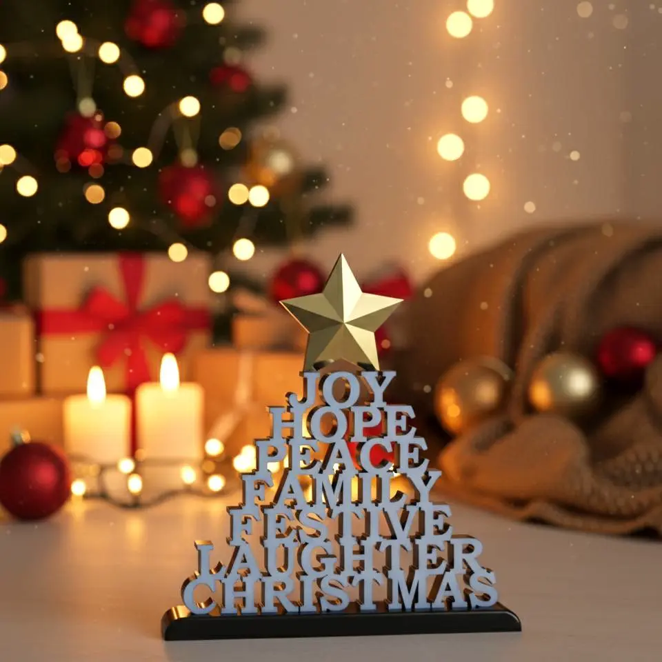 Bronvoorbeeld van het 3D-model Christmas Decor door Rendered