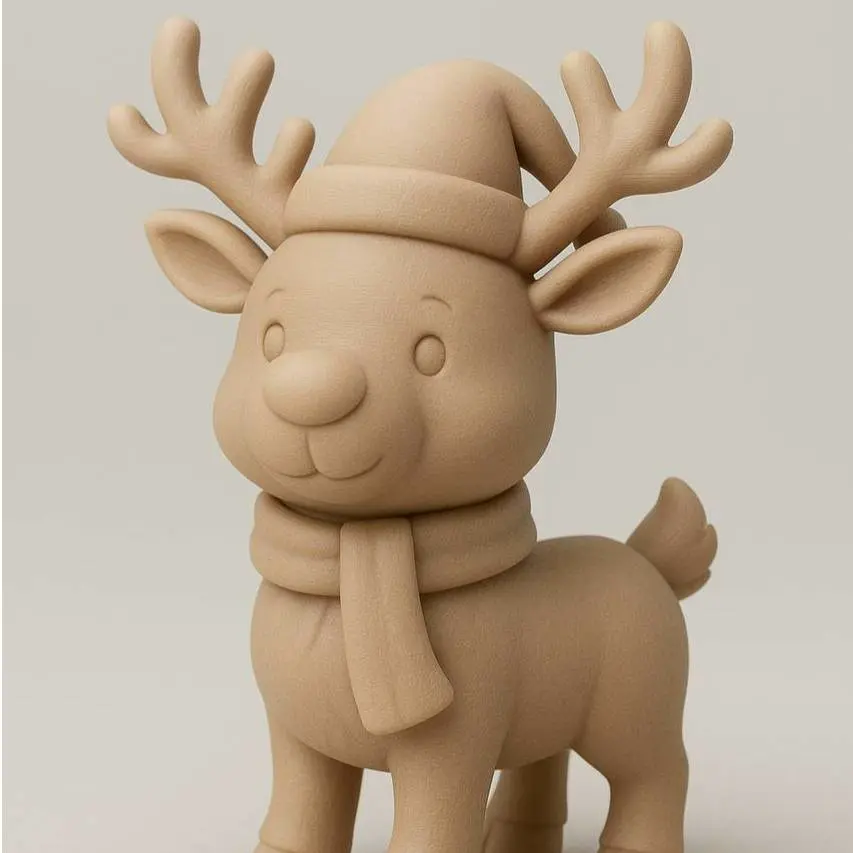 Source preview of the christmas deer 3D model by mundo3daj