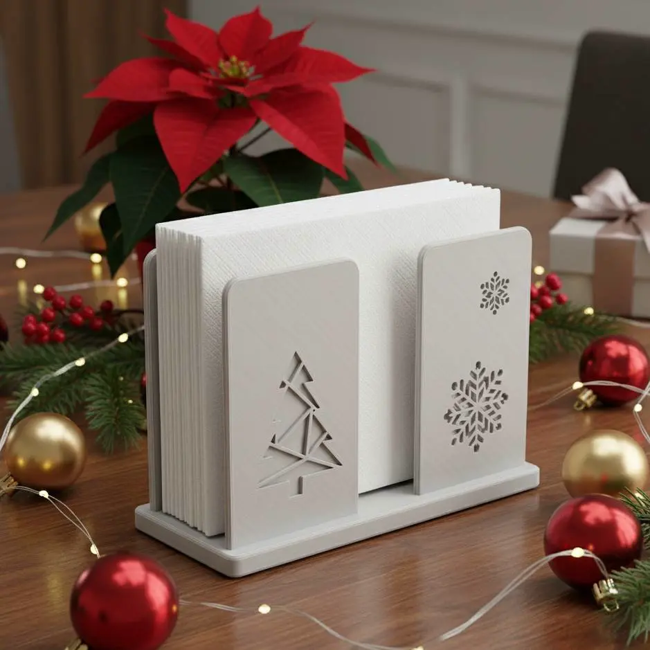 Bronvoorbeeld van het 3D-model Christmas Napkin Holder door Titti_3D