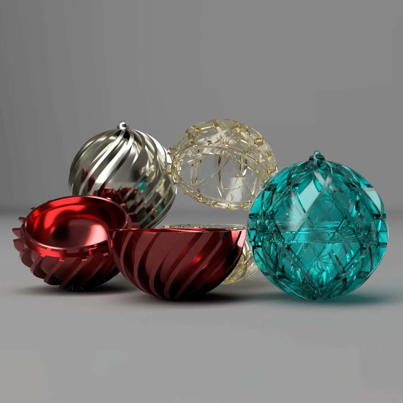 Source preview of the Christmas ornament with surprise 3D model by Jakub Lattenberg