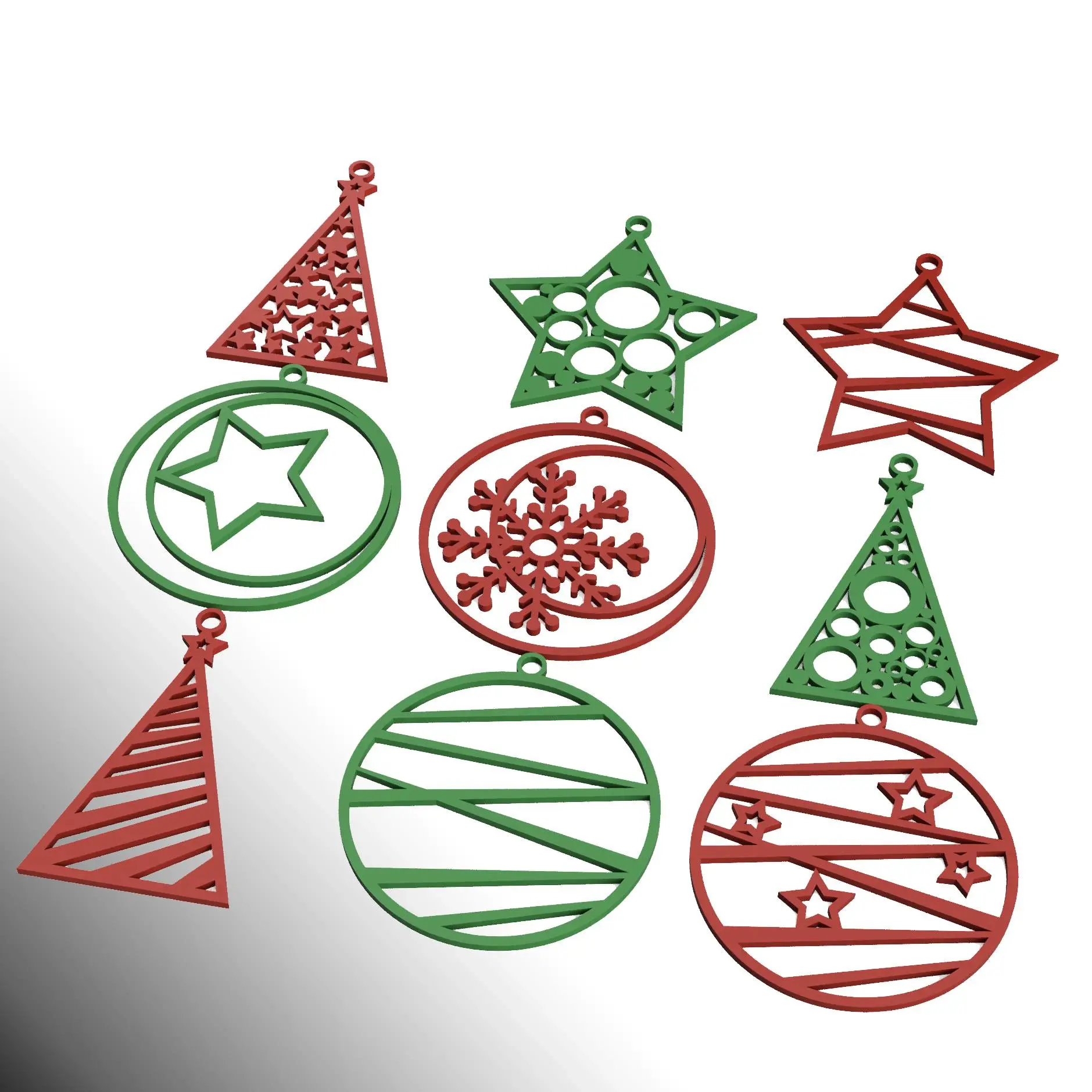 Bronvoorbeeld van het 3D-model Christmas ornaments door Jakub Lattenberg