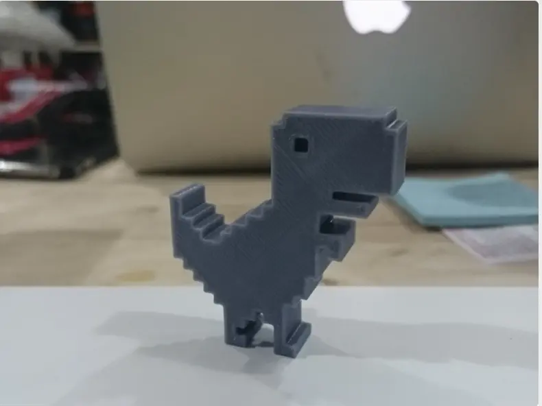 Bronvoorbeeld van het 3D-model Chrome Dino from thingaverse door ConnorJ09