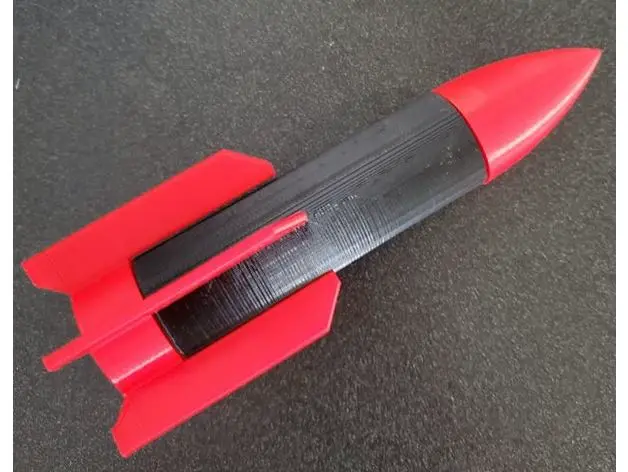 Source preview of the CO2 Rocket 3D model by yabousa