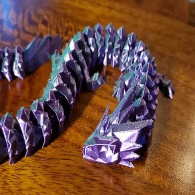 Source preview of the Crystal night dragon 3D model by Legendary_story
