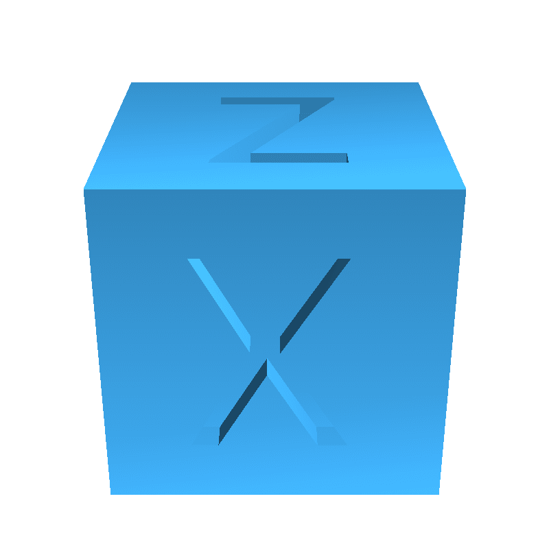 Source preview of the cube 3D model by Stasiu Dendewicz