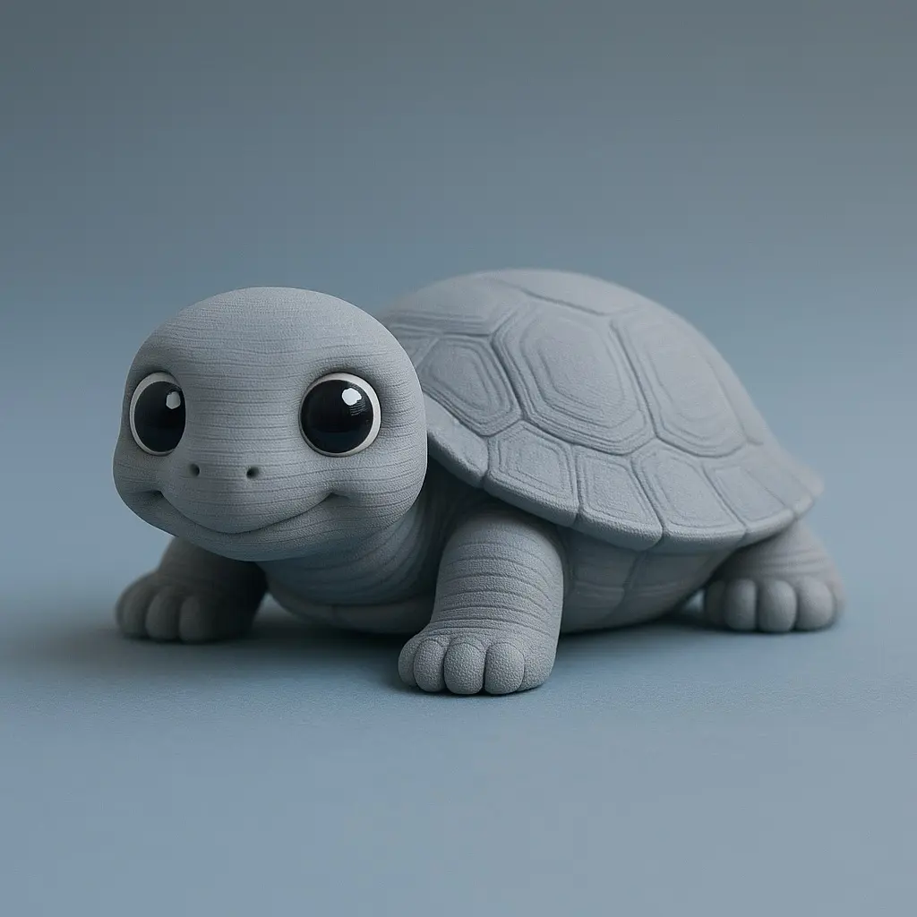 Source preview of the Cute Baby Turtle 3D model by NotJustLayers