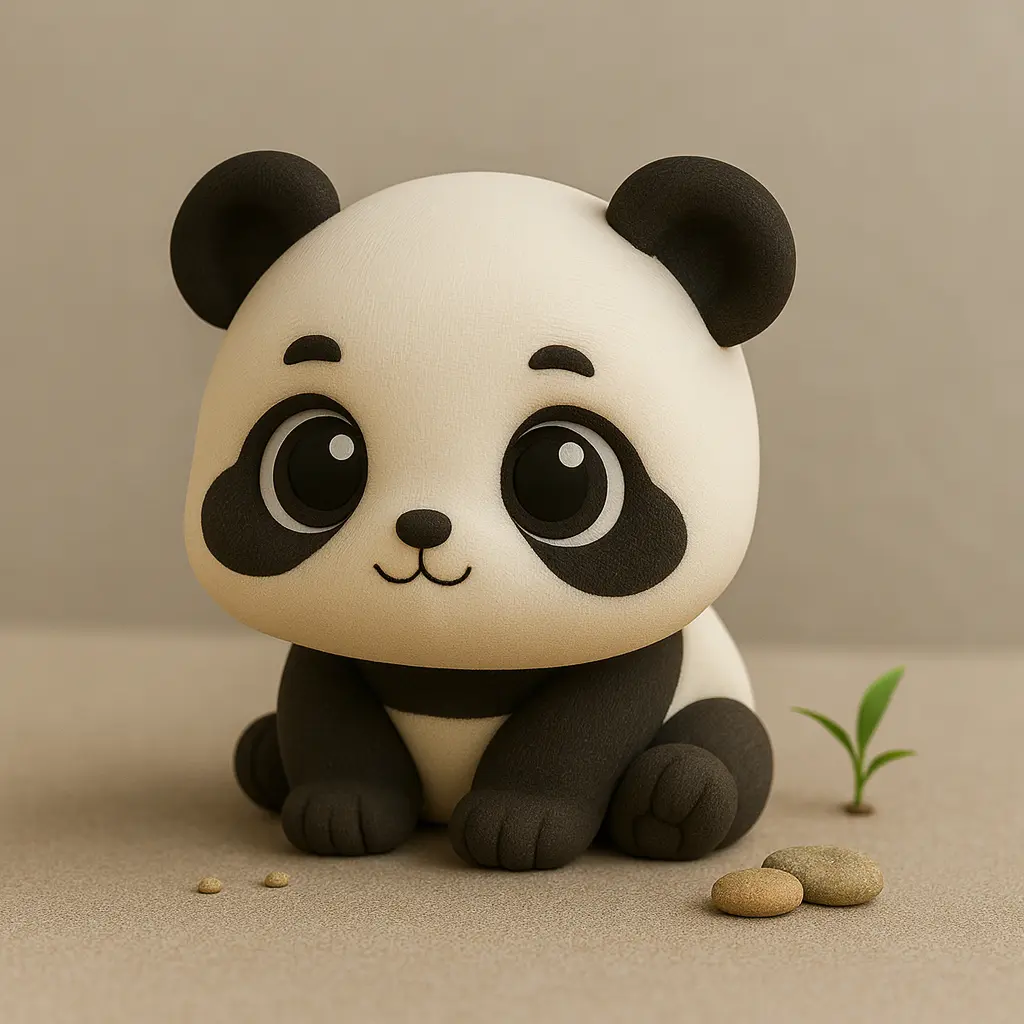 Source preview of the Cute Panda 3D model by NotJustLayers