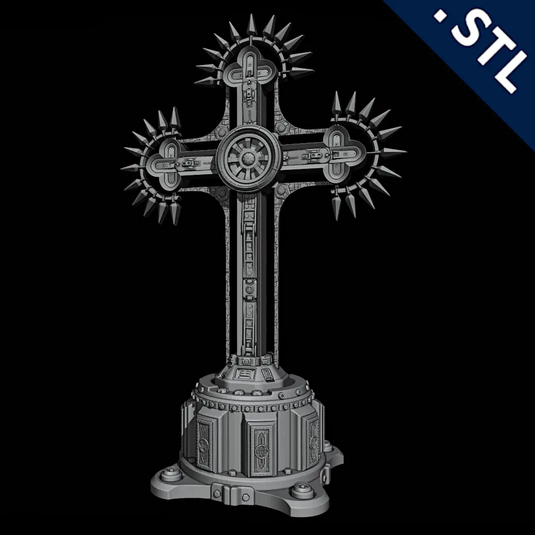 Bronvoorbeeld van het 3D-model Cyberpunk Cross door Trigonum_VR