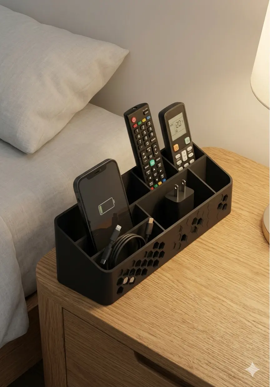Bronvoorbeeld van het 3D-model Desk or bedside organizer for controllers door Ricardo-SS