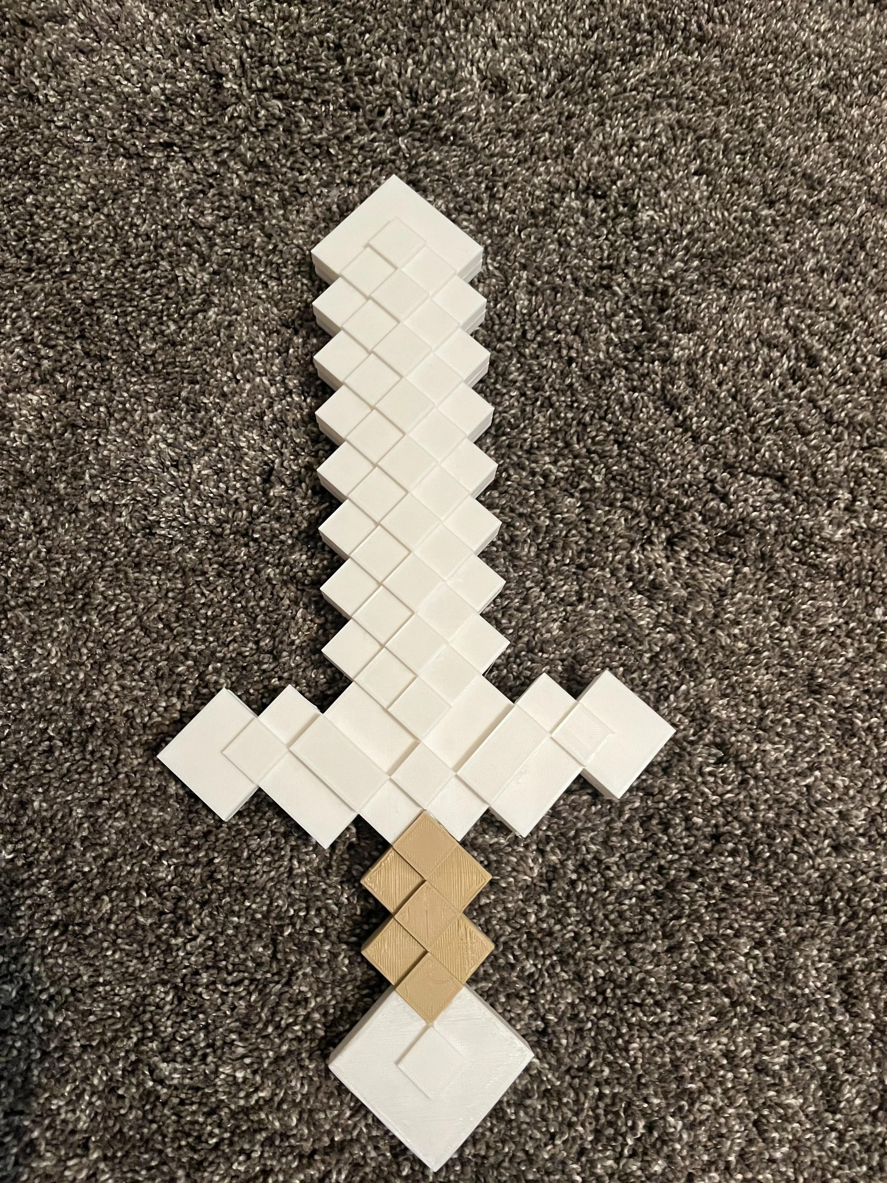 Bronvoorbeeld van het 3D-model Diamond Sword Half door AV8joe
